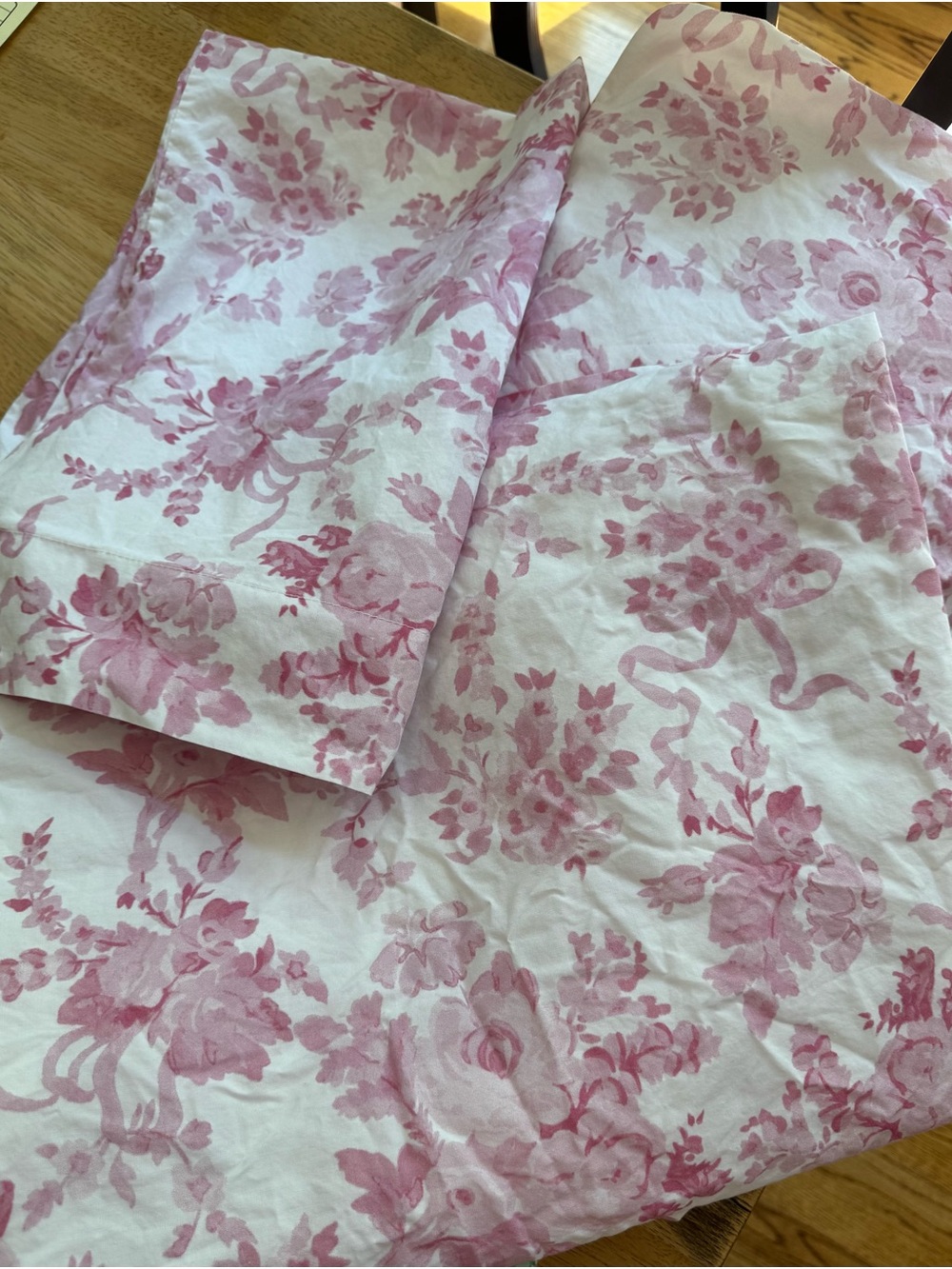 LoveShackFancy Pink and White Floral Cotton Bedding